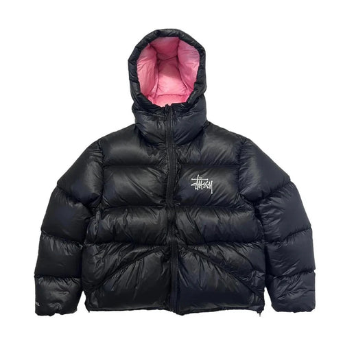 Stussy Black Puffer Jacket