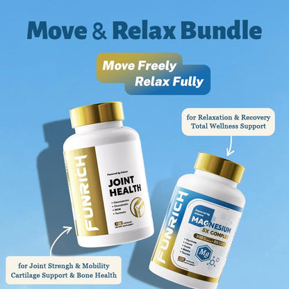 Pack Mover & Relajar: Salud Articular 4-en-1 + Magnesio 5X (120 Cápsulas)