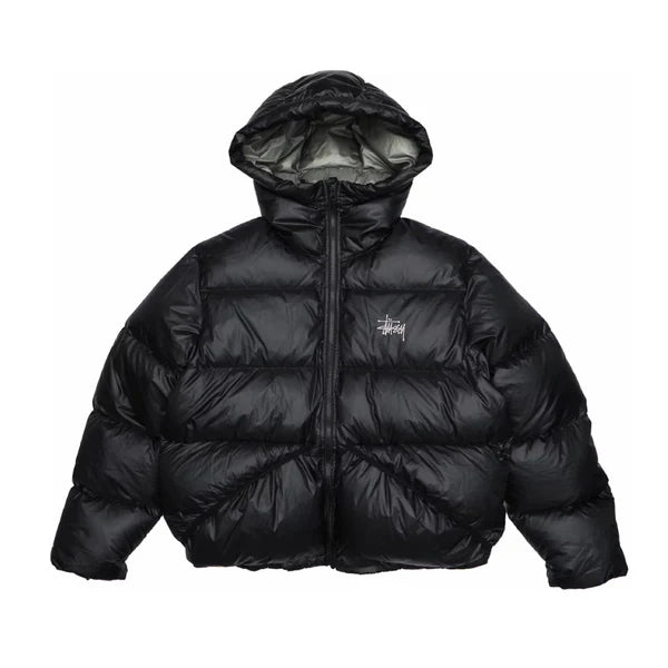 Stussy Black Puffer Jacket