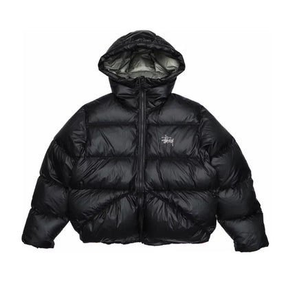 Stussy Black Puffer Jacket
